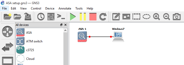 Cisco ASA in GNS3