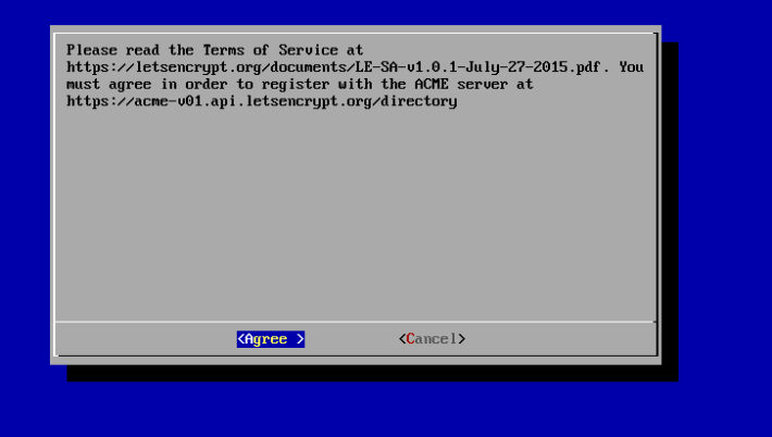 Lets Encrypt ToS